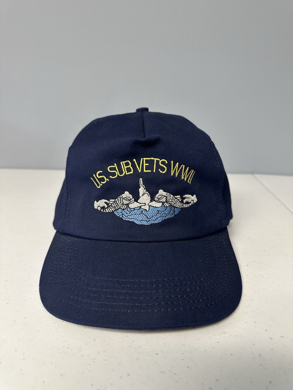 Vintage WW2 Sub Vets Hat, Embroidered Submarine USN Veteran Hat, SnapBack
